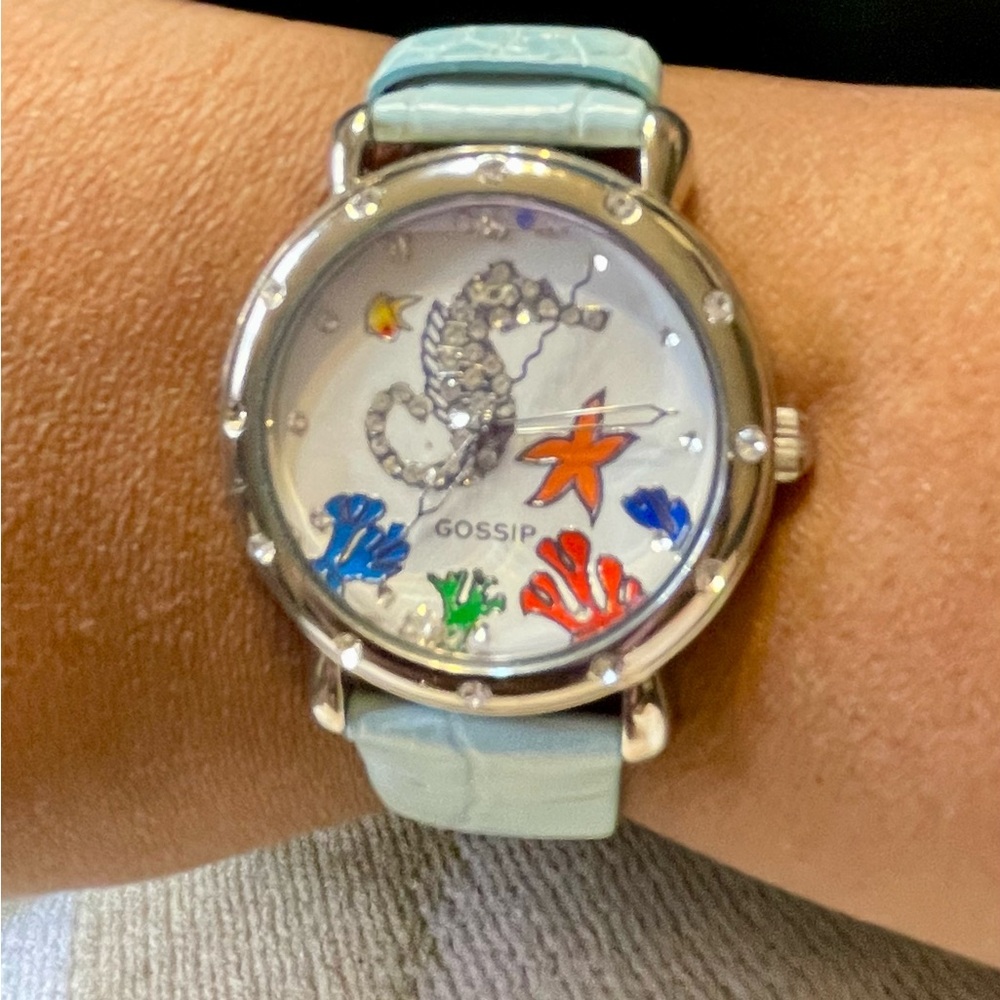Gossip Light Blue Seahorse Dial Women's Watch